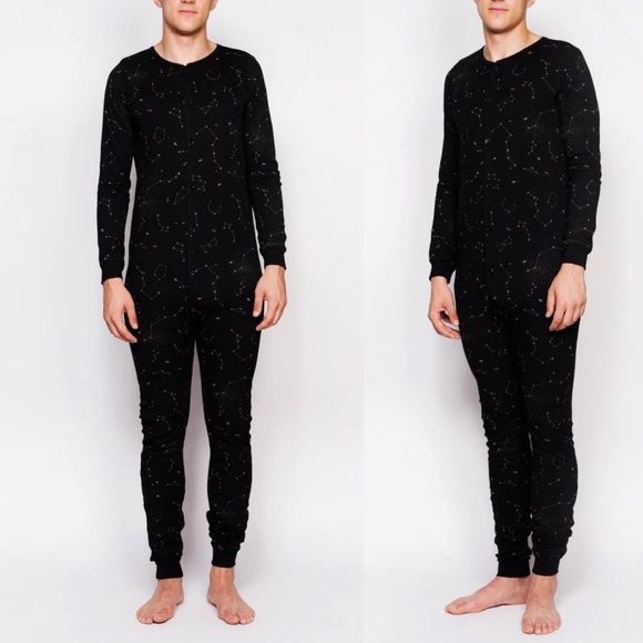 Arborist Other - (SOLD) ARBORIST Unisex Adult Cotton Blend Onesie Sleepwear Pyjamas Black Solar L